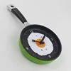Preciser Fried Pan Hanging Clock Plastic Kitchen Silent Wall Clock for Home Decoration Quartz Cartoon Time Clocks