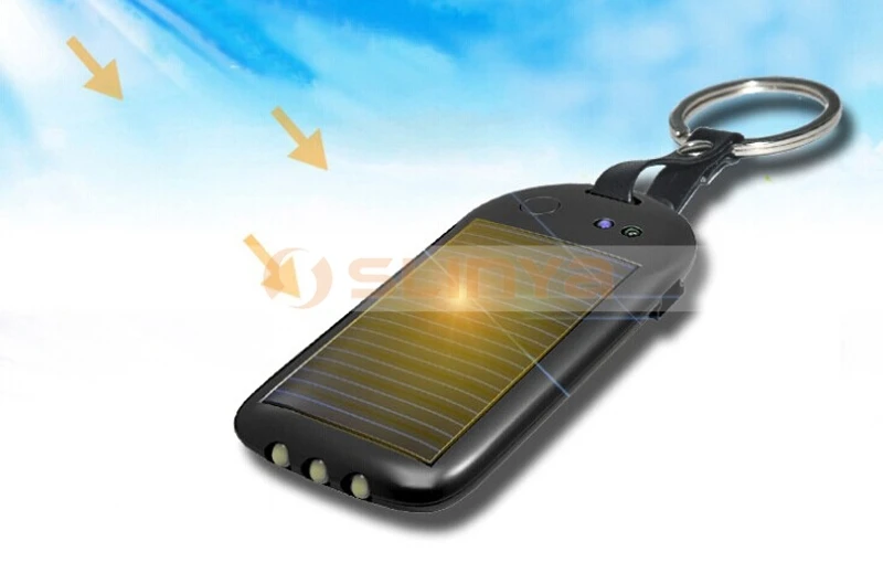 Mini Keychain Mobile Phone Solar Charger With 3 Led Light Buy Solar