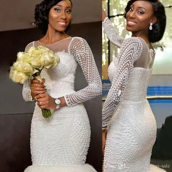 african white wedding gowns