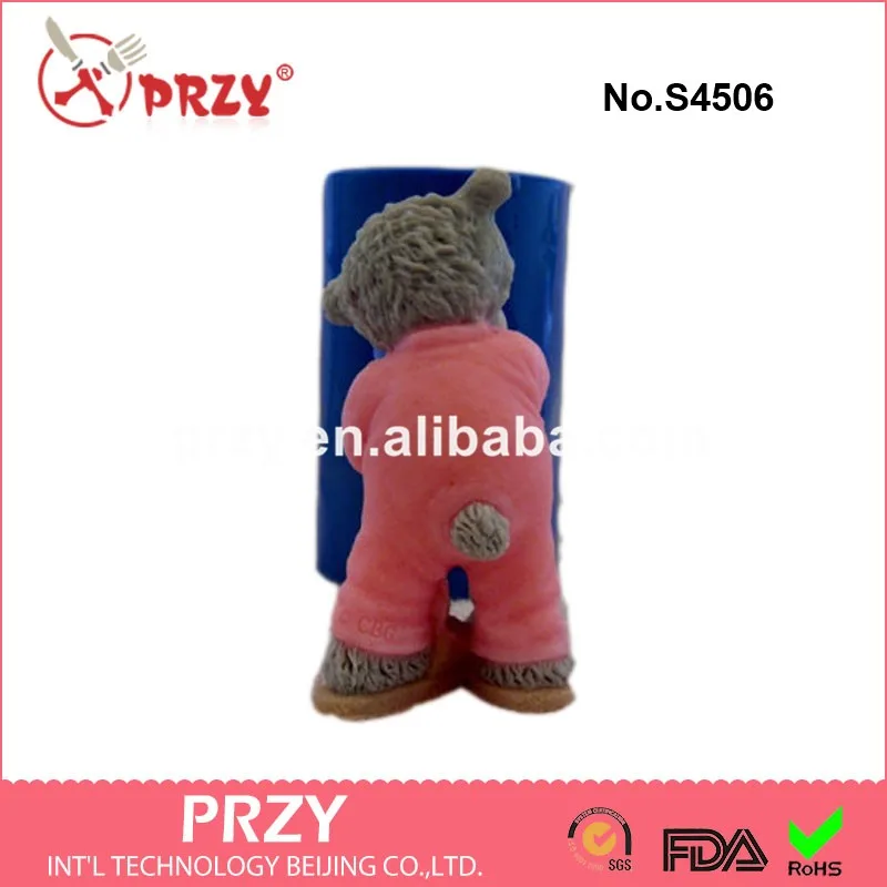 S4506 Teddy Bear silicone mold for soap candles making (3).jpg