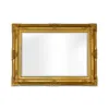 Large Gold Wall Glass Antique Carved Wooden Mirror Frame Design