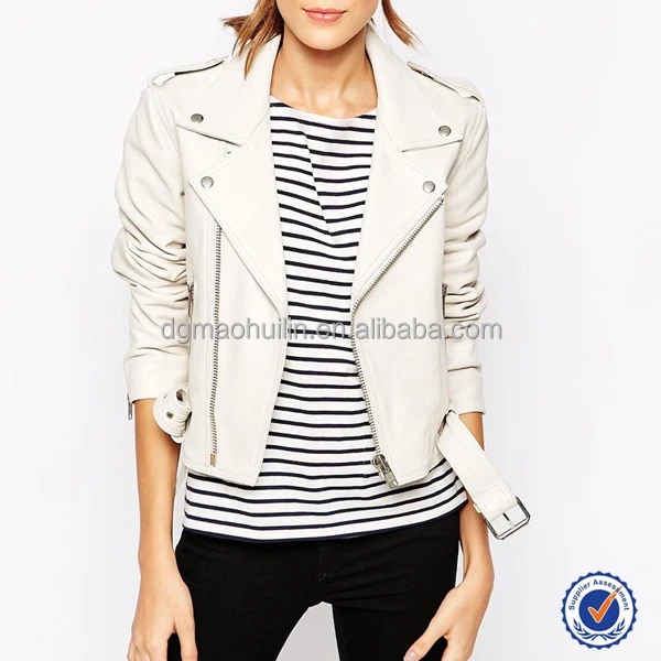 winter white leather jacket