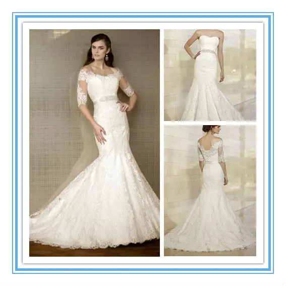 Detachable Lace Illusion Jacket And Satin Sash Sold Separately