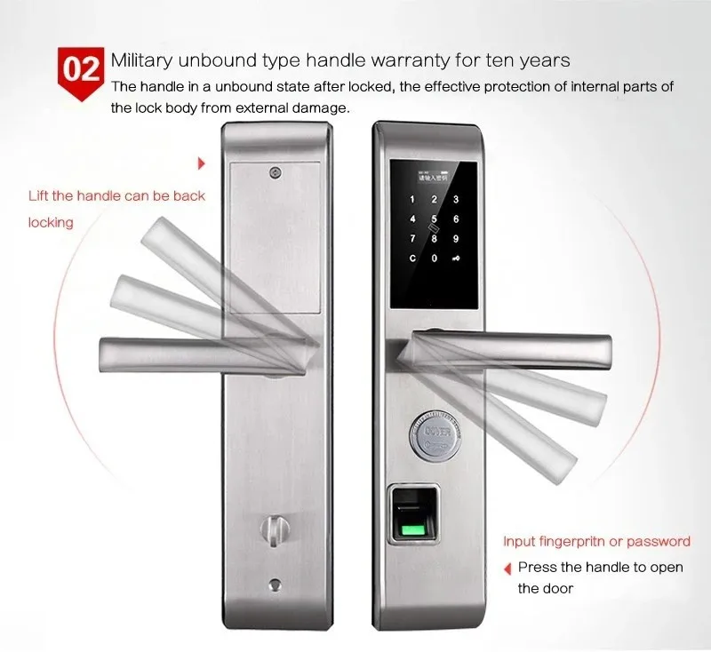 2019 Home Fingerprint Lock Fingerprint Door Lock For Home