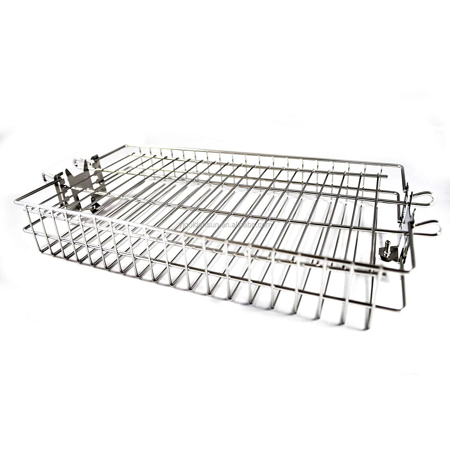 Stainless Steel Flat Spit Rotisserie Grill Basket Buy Rotisserie