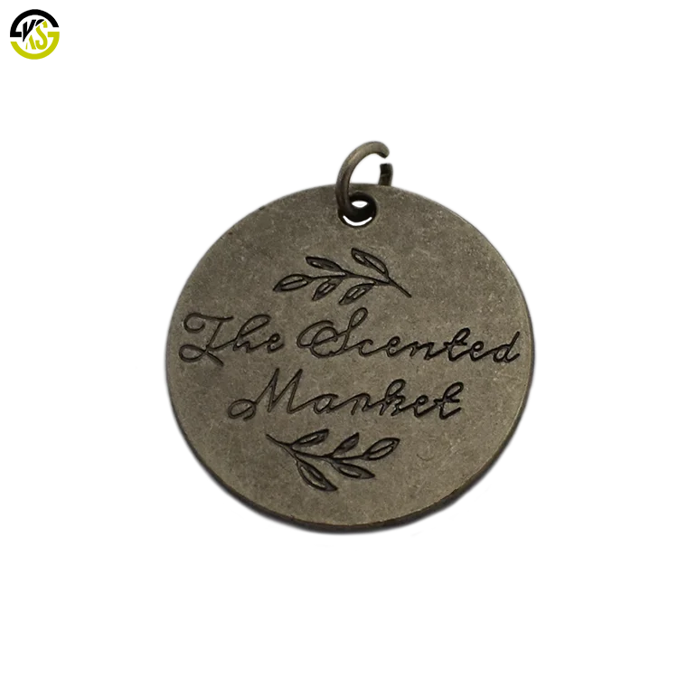 Personalized Custom Jewelry Tags Engraved Handmade Metal Charms Logo