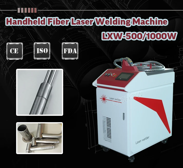 YAG Raycus 500W 750W 1000W handheld laser welding machine fiber for stainless steel aluminum brass