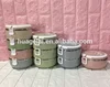 lovely food container kids stacking 3 tier lunch box with with handle