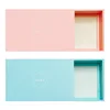 Custom pink 300gsm paper perfume cosmetic cardboard lipstick sliding sleeve lid drawer packaging gift pencil box jewelry package