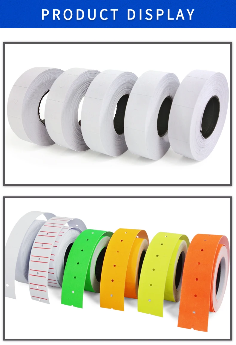 500Pcs/Roll Colorful Price Label Paper Tag Mark Sticker For MX-5500 Labeller WD 