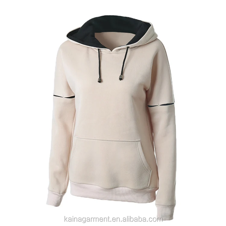Fashion Dames Witte Hoodie Vlakte Dikke Truien Buy Vlakte Vacht Hoodie van de Trui van dames de Witte | Zazzle.nl