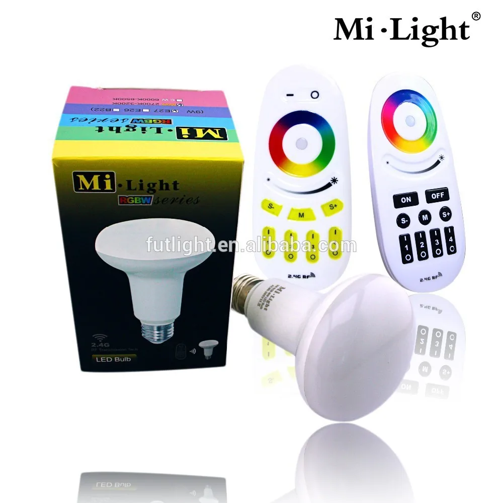 rgb led lighing 2.4g wireless remote par30 mushroom lamp r80 wifi control mi light enrygy saving wholesale smart bulb