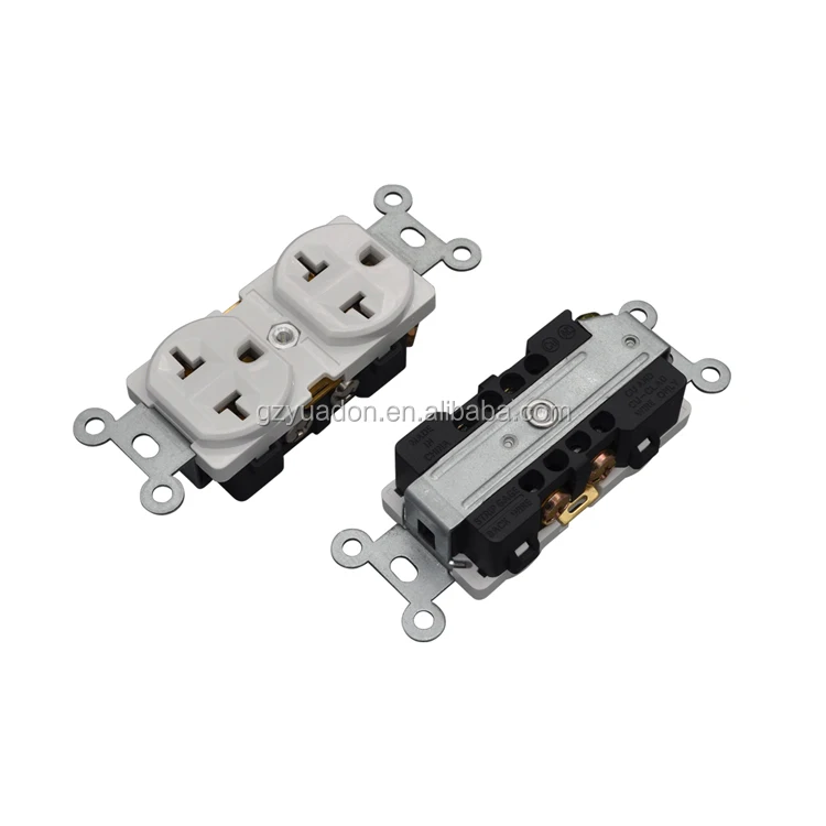 15/20a 125/250v Electrical American Twin Dual Duplex Wall Receptacle