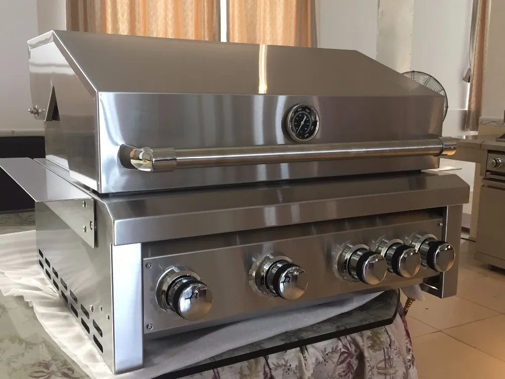 High Quality Commercial Stainless Steel Built In Gas Barbecue Grill 5