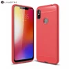 Laudtec Carbon Fiber Silicone Tpu Back Cover Case For Motorola Moto p30 note one power