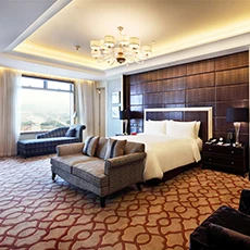 White OAK Nordic modern hotel bedroom furniture wooden furniture model 5-star hotel bedroom set
