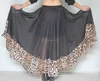 Stylish tribal gypsy dancing skirt with leopard edges