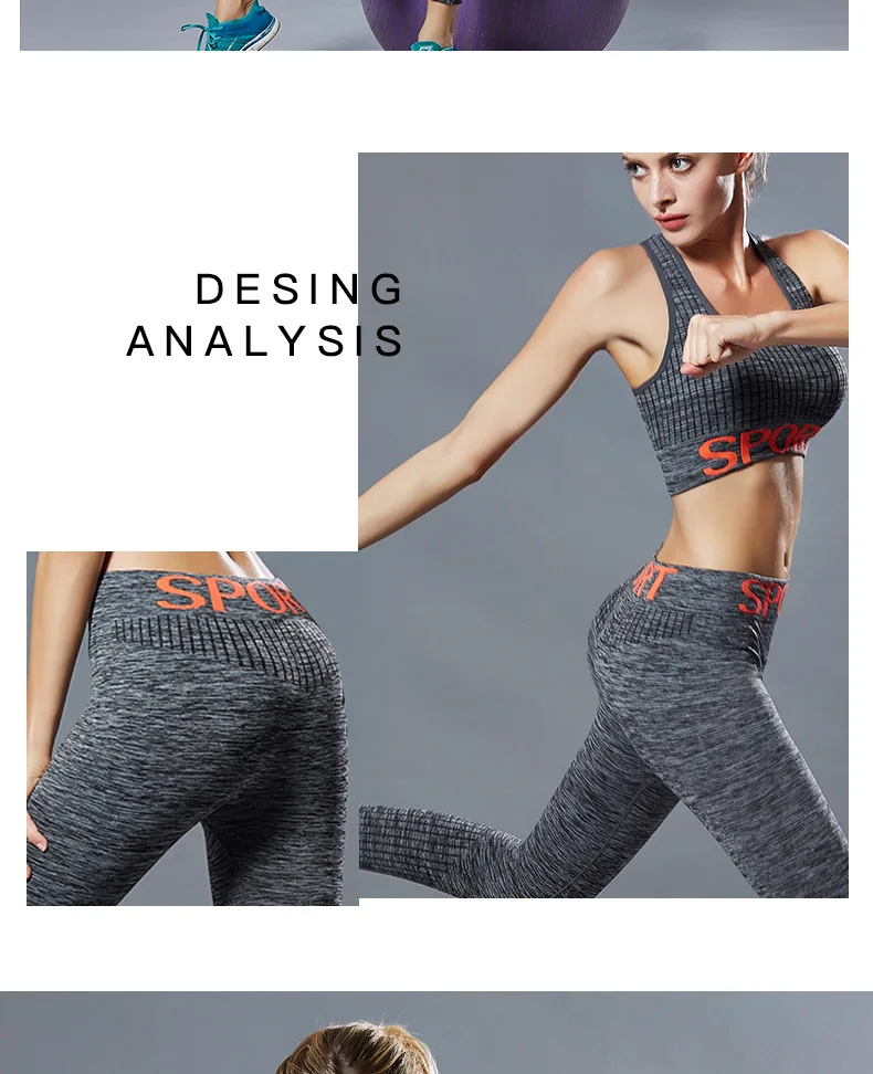 Two Piece Set Sportswear Women Sports Bra Legging Suit Yoga Fitness Set