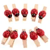 10PCS Wooden Clips Pegs Photo Post Card Memo Note Clothes Pins