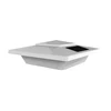 Aluminum white decorative porch fence post