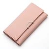 custom design latest cheap thin natural leather elegance female wallets imported