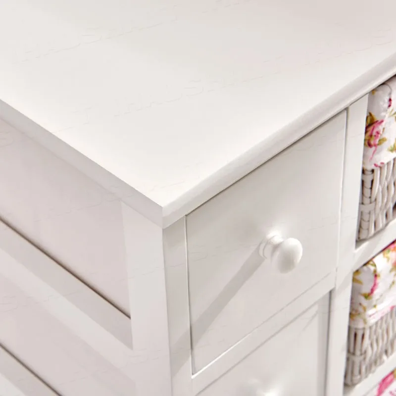 tall thin shelf drawer storage cabinet