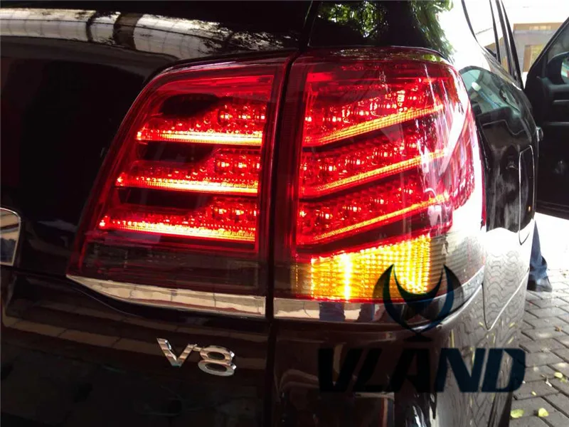 Vland Factory Car Tail Lamp For LAND CRUISER 2008-2015 LED Taillight For LC200 Plug And Play New Design