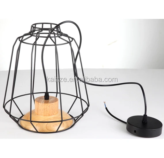 Modern metal wire Indoor Loft Hanging Vintage Pendant Light In Zhongshan