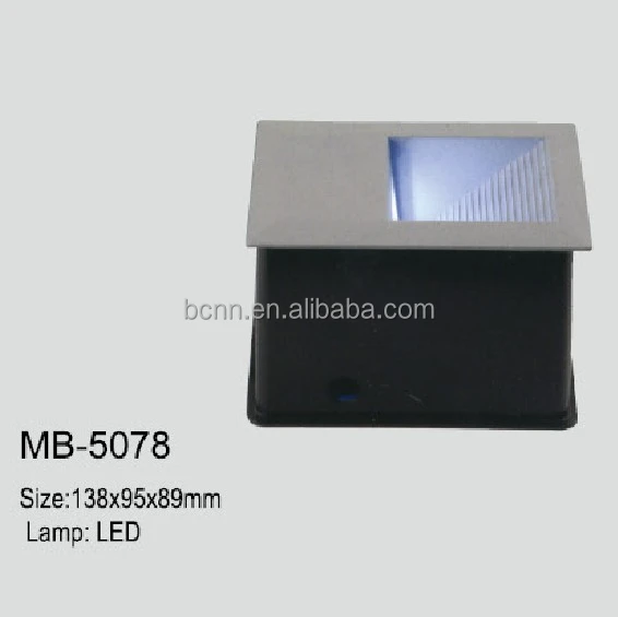 W-MB5078 square led wall lamp IP54 recessed stair step light