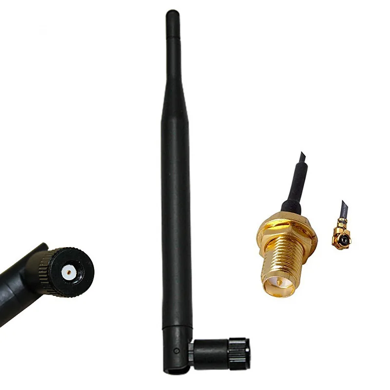 2 9dBi RP-SMA WiFi Antenna for Linksys WRT54G V8 MOD KIT 12in uf.l cable 