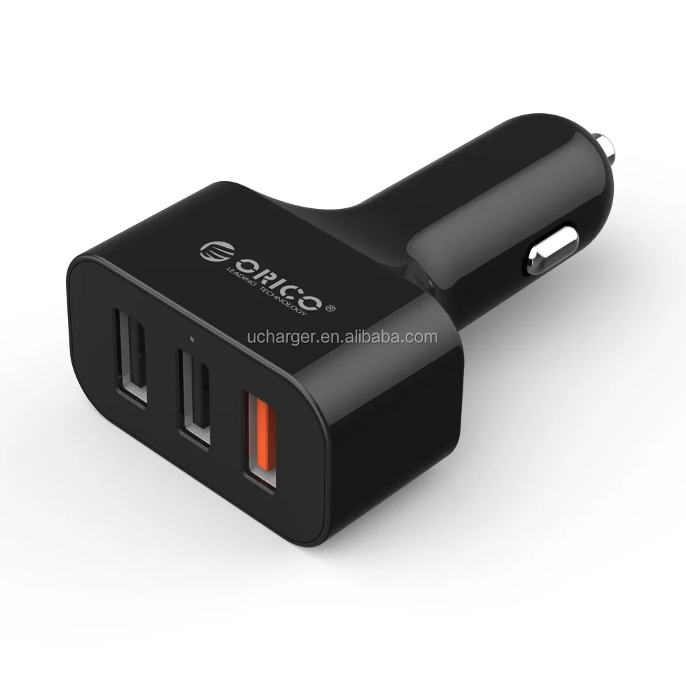 ORICO UCH-2U1Q Qualcomm 3.0 USB Car Charger with 1 QC 3.0 Tech USB port and 2 IC 2.4A usb IC Port