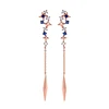 me0060 New Rhinestone Stylish Earring Korea Rose Gold Ear Ring For Girl