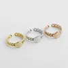 2019 new fashion open rings custom silver gold rose gold coin engraved name date with chain ring for men women