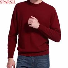 Winter Autumn Man O-Neck Cashmere Sweater 2015 Casual Knitwear Pullover For Male 8 Solid Colors Knitted Sweater Plus Size