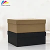 factory price luxury custom printed paper black shoe box