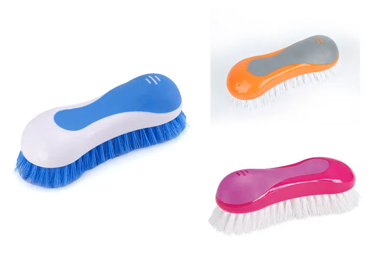 Plastic soft bristle hair laundry clothes washing brush