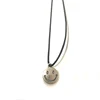 Fashion Silver Alloy Necklace Happy Face Smile Pendant
