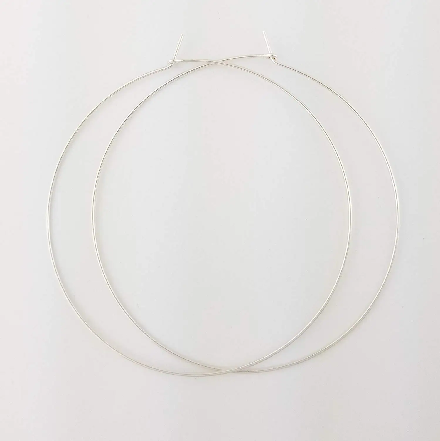 Gauge 2 Earrings Find Deals On Line At Get Quotations 2 5 Thin Sterling Silver Hoop Earrings 20 Gauge 8mm