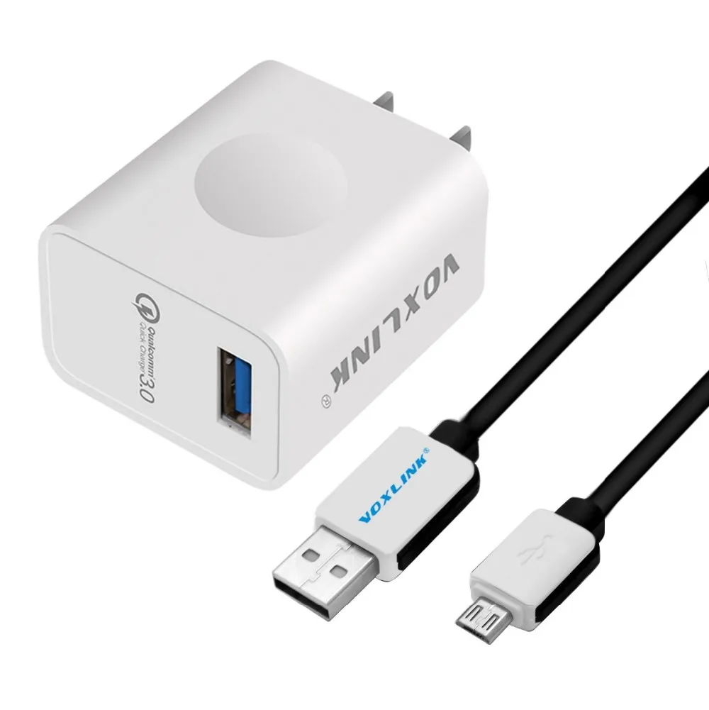 Voxlink クアルコム クイック チャージ 3 0 インテリジェント充電usb充電器1 ポート Usb トラベル アダプター付き高速ケーブル米国プラグ Buy 充電器 クアルコム急速充電 Usb充電器 Product On Alibaba Com