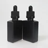 30ml glass bottle rectangle/ 30ml e juice glass dropper bottle flat shape/ 30ml glass bottle square