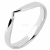 Customized Modern fashion v shaped wedding ring