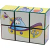 Jigsaw Puzzles Six Face Jigsaw Painting Building Three-Dimensional Animal Puzzle Toy Cube Block Puzzle for Age 1-3 Years Old Kid