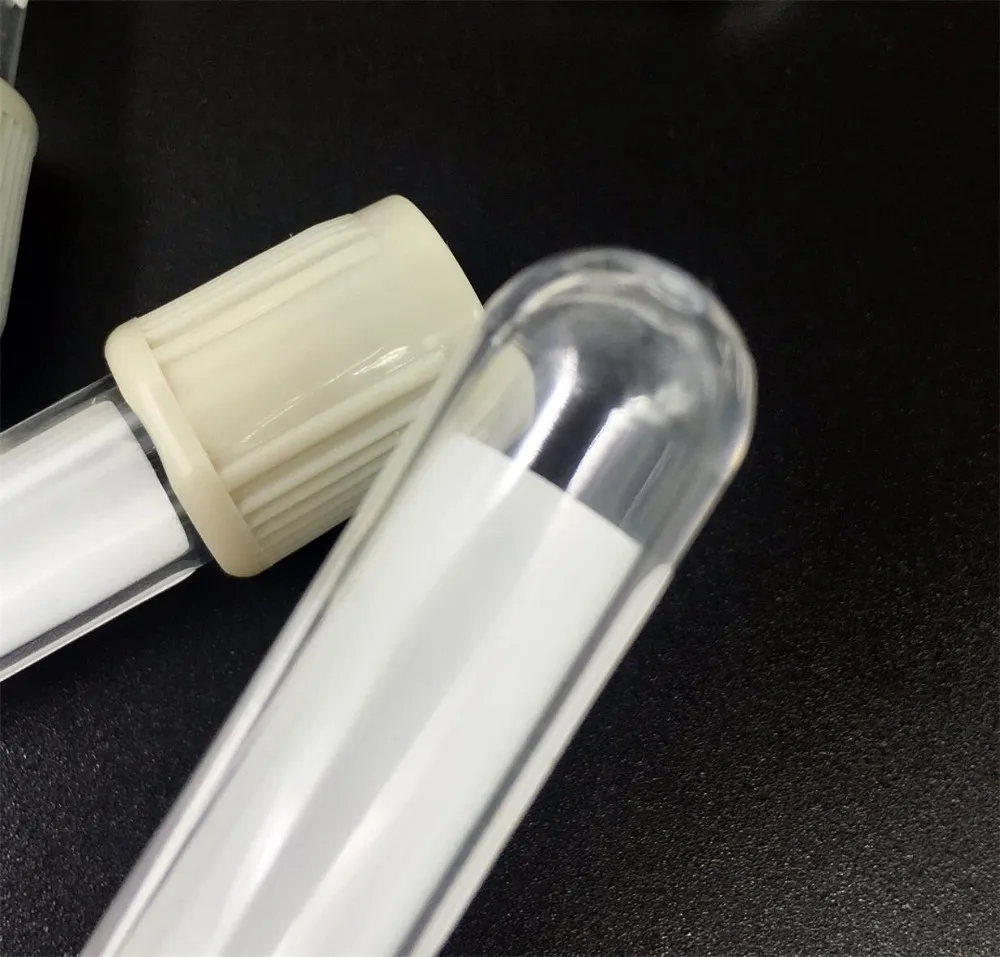 Glass And Pet Glucose Anticoagulation Tube With Grey Top For Hospital