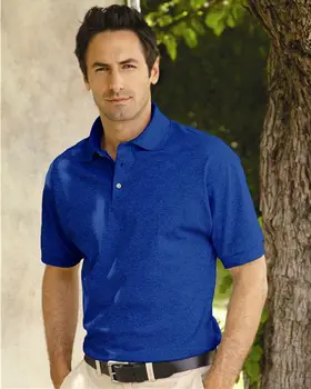 blue polo shirt mens outfit
