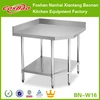 Stainless Steel Corner Table Prep Bench Commercial Kitchen Business Restaurant 90x90cm