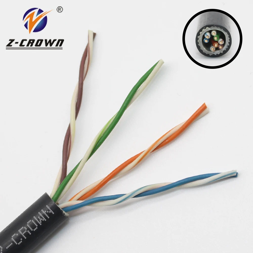 0.50mm Pe Waterproof Cable Bare Copper Outdoor Cat5e Utp Lan Cable ...