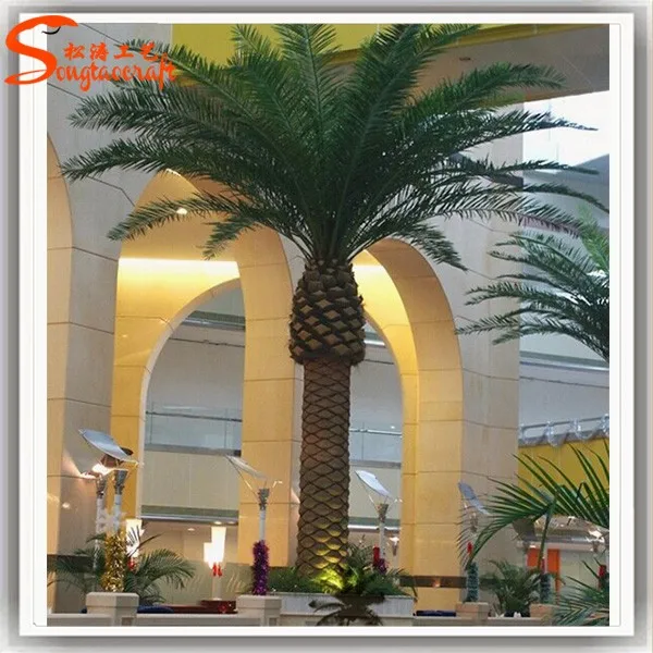 Large Outdoor Decorative Artificial Shade Uv Resistant Palm Trees For