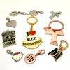 KEY8 factory supplies custom letter metal key chain / wholesale metal custom initial metal keychain