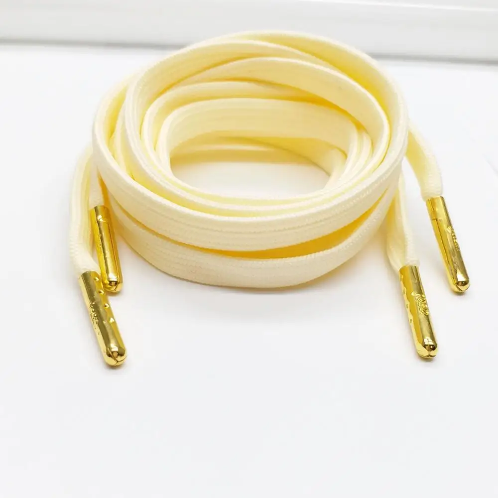 cream flat laces
