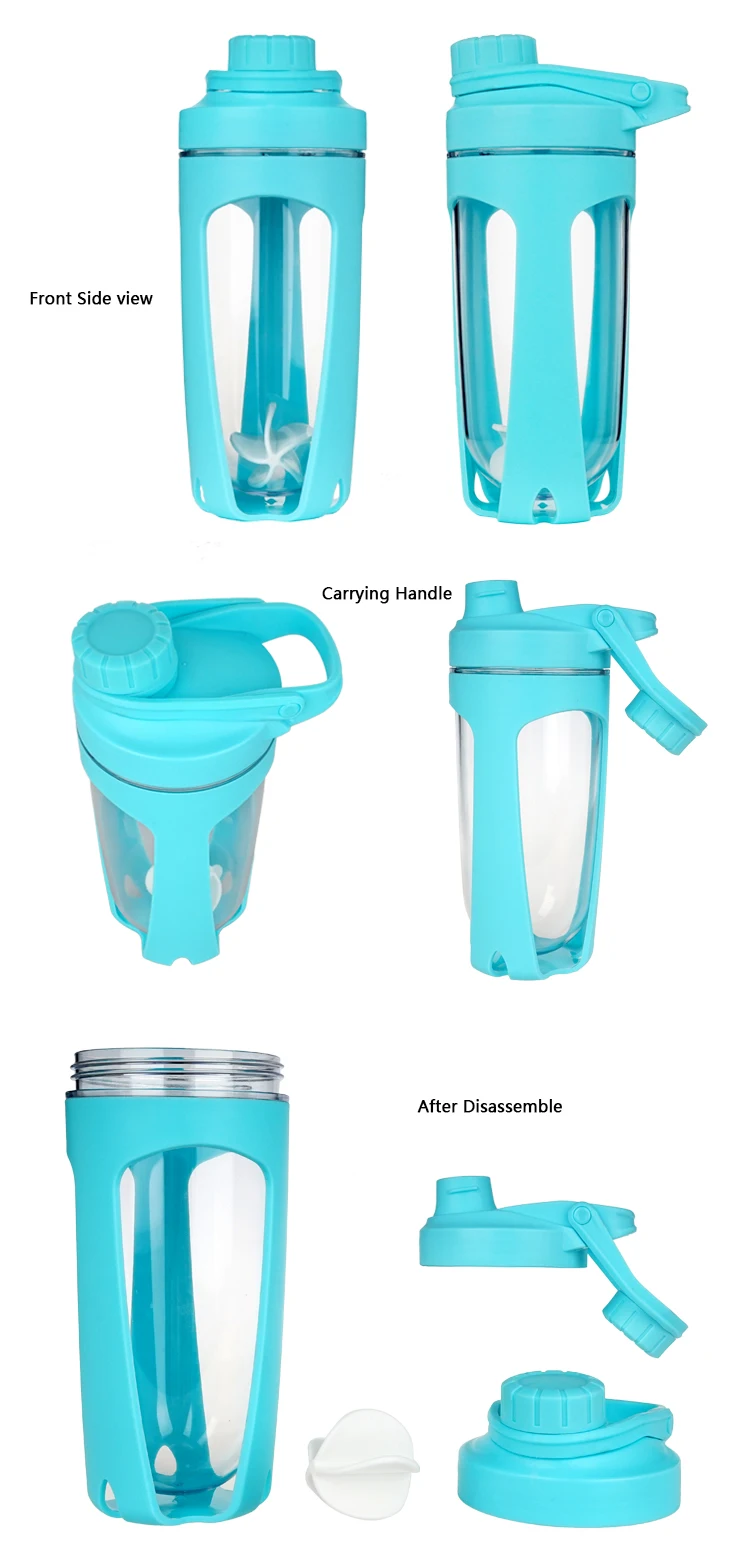 700ml/23oz Customization Gym Sports Shakers Protein Shaker Plastic